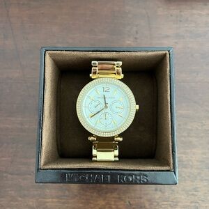 Michael Kors Gold Chronograph Watch